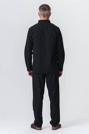 Ensemble de lin (noir) - Forme de package