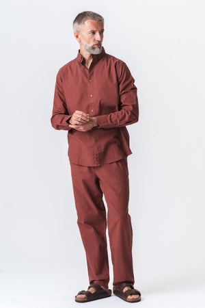 Ensemble de lin (Terracotta) - Forme de package