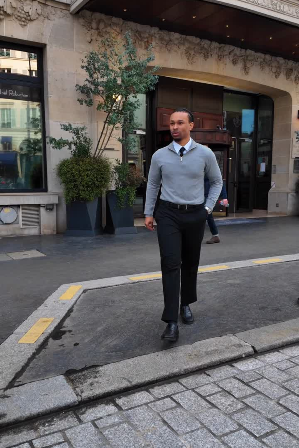 Pullover Half Zip - Grey Melange