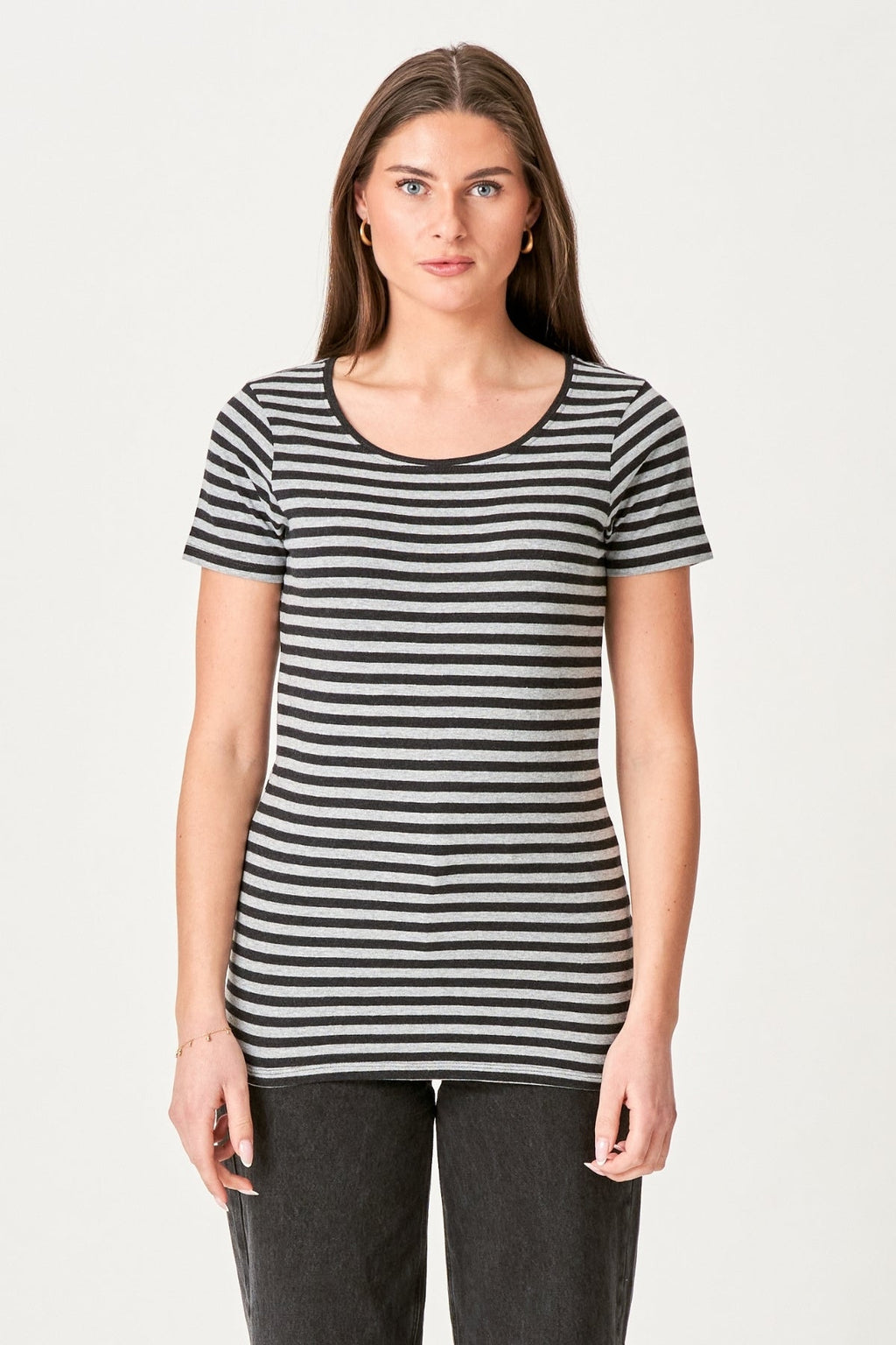 Nørregade T-shirt - Black-Gray