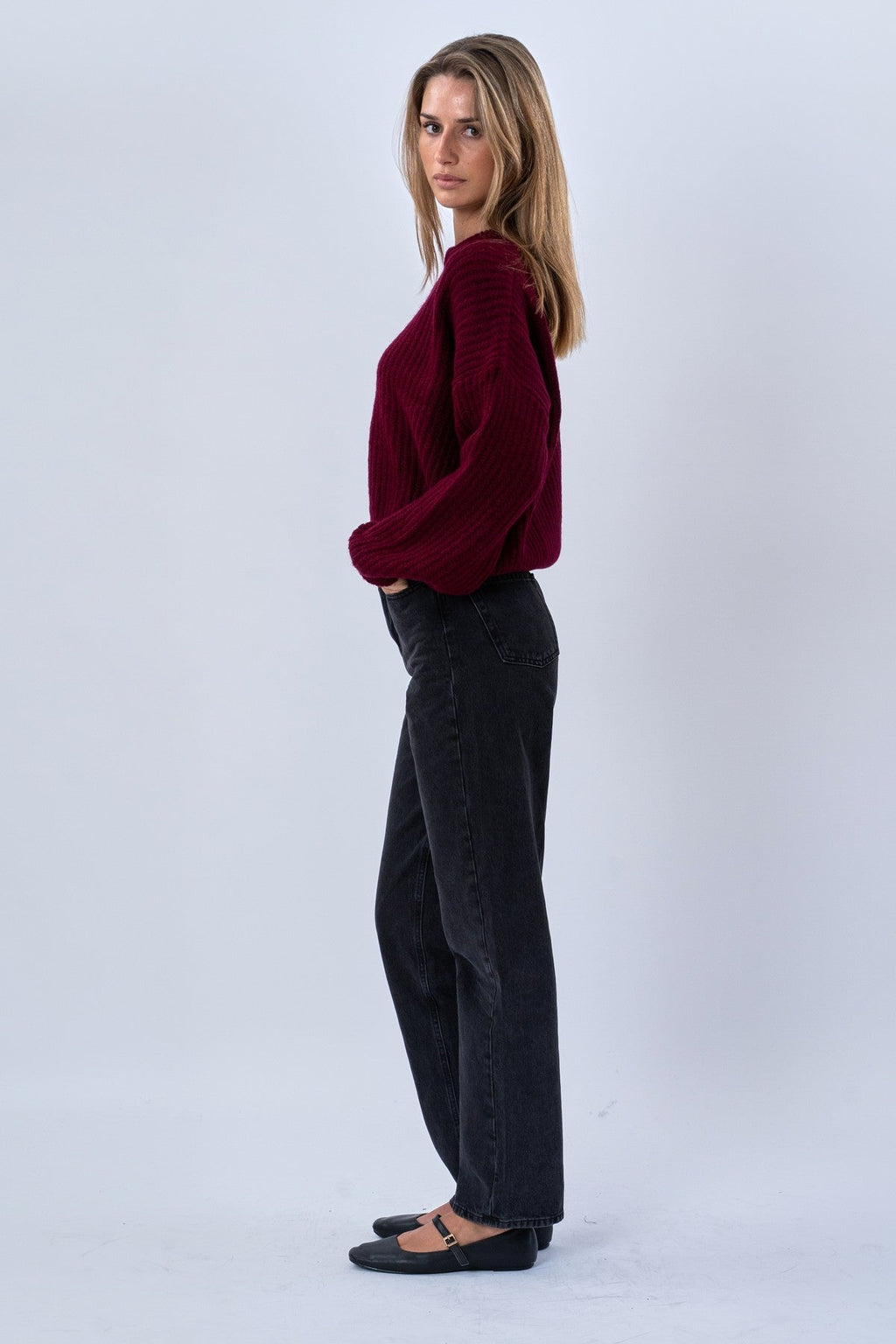 Gabriela Knit - Burgundy