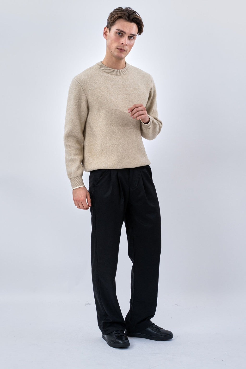 Crewneck Sweater - Beige