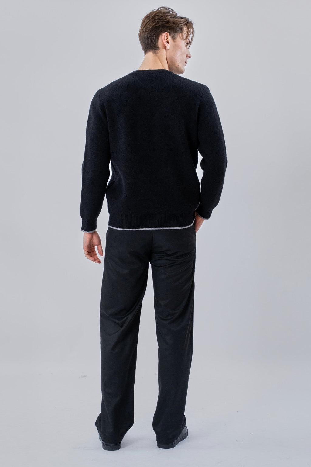 Pull à col rond - Noir