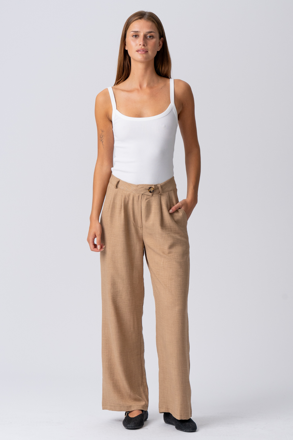 Emma Pants Lâche - brun