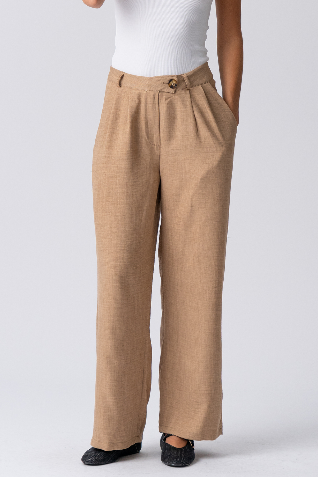 Emma Pants Lâche - brun