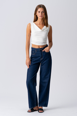 Elisa Waterfall Top - blanc