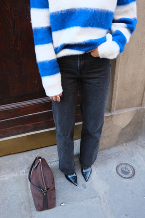 Le jean large des performances d'origine - Denim noir lavé