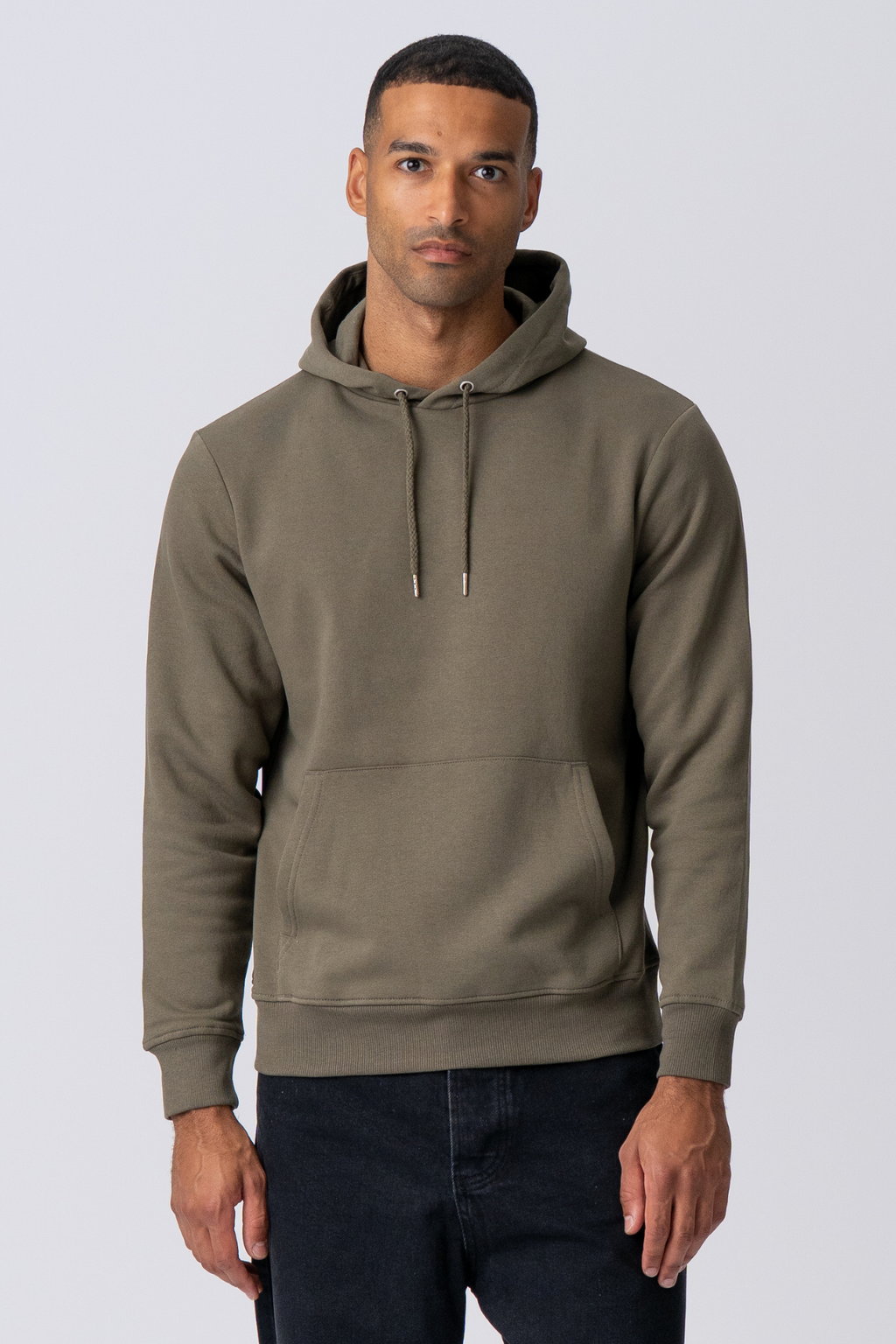 Sweatshirt à capuche - Vert armée