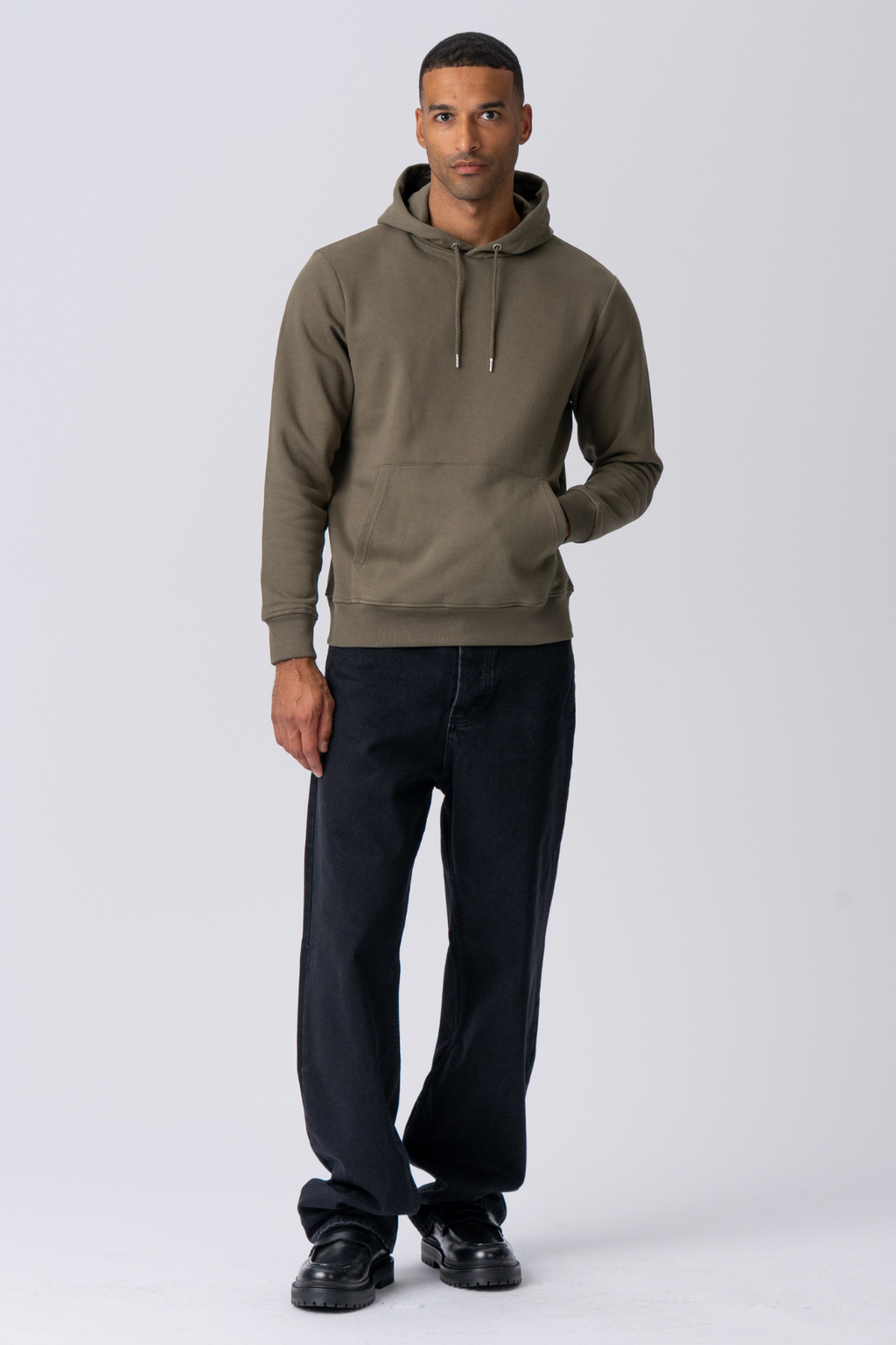 Sweatshirt à capuche - Vert armée