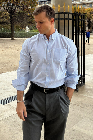 The Original Performance Oxford Shirt - Light Blue/White