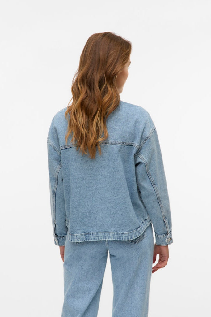 Jamie Denim Shacket - Light Blue Denim