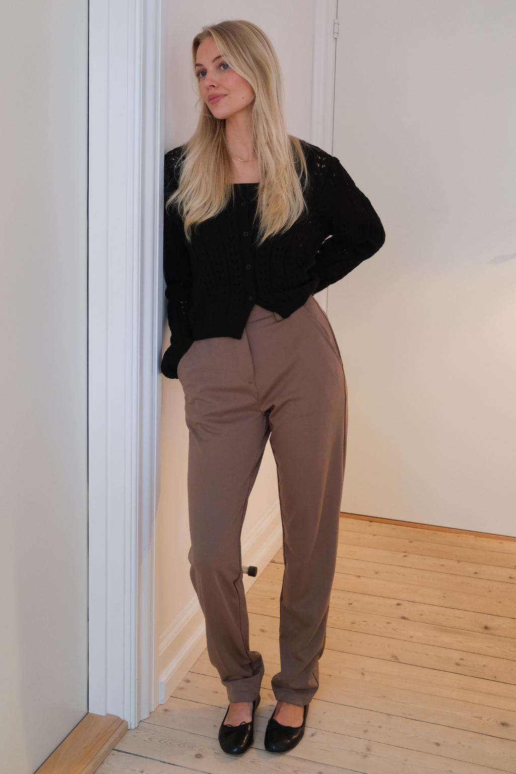 Virginia Knit Cardigan - Black