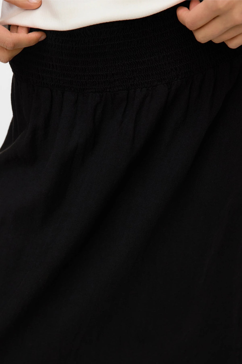 Linn Smock Ancle Skirt - Black