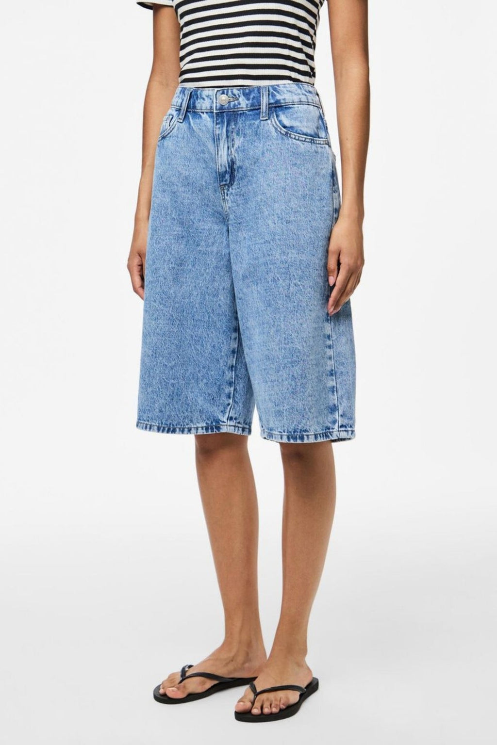 Sky Denim Jorts - Denim bleu moyen