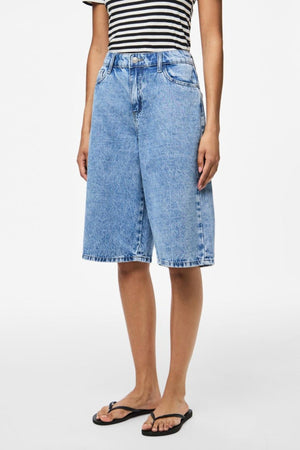 Sky Denim Jorts - Denim bleu moyen