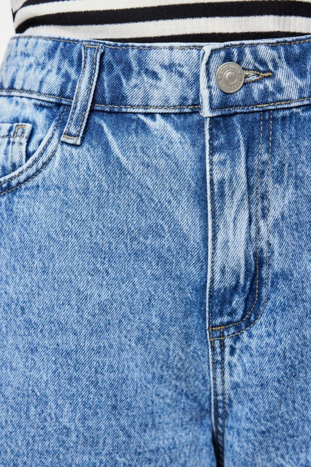 Sky Denim Jorts - Denim bleu moyen