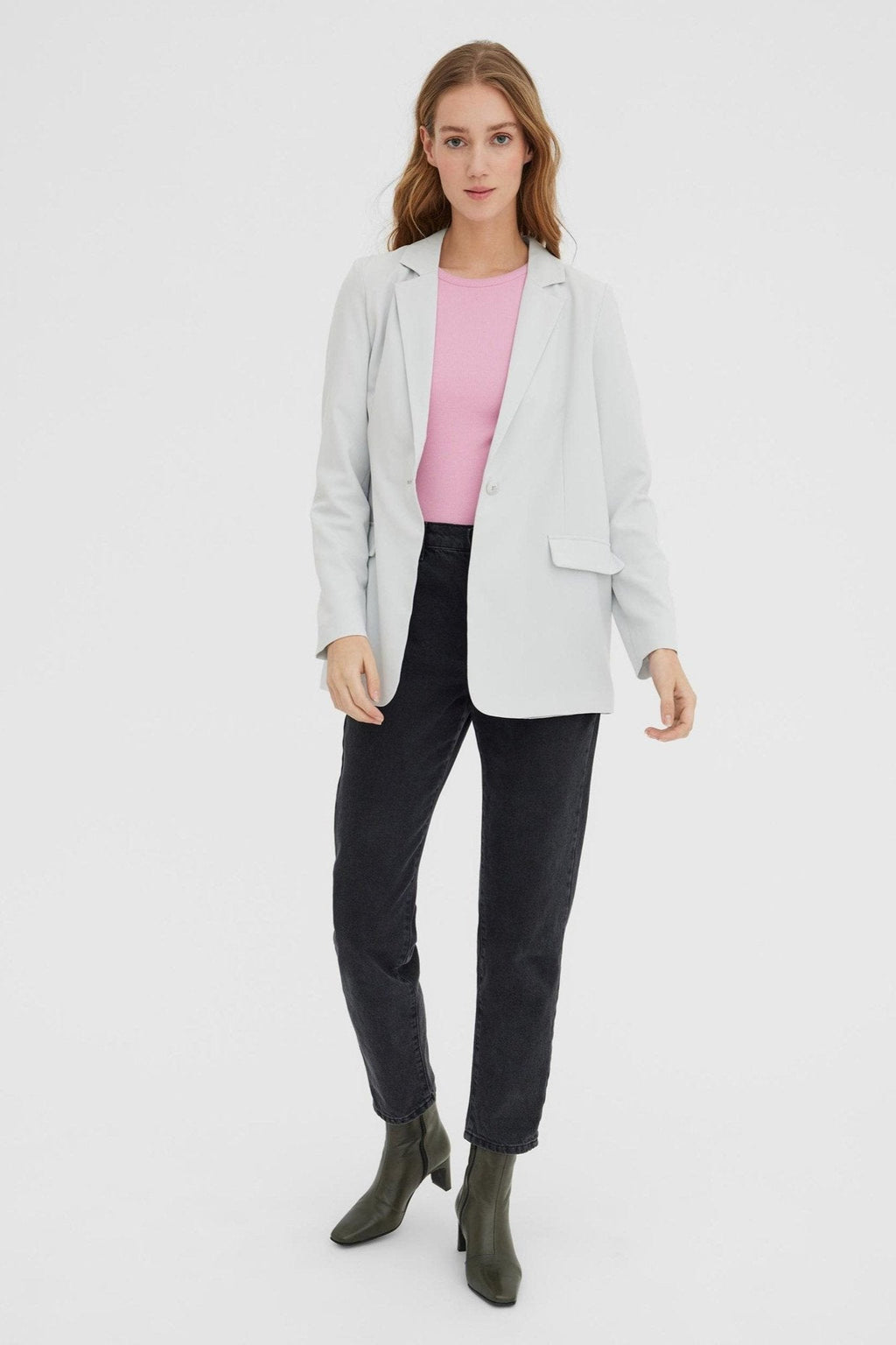 Zelda Blazer - Glacier Gray