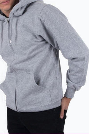 Zip Sweat Hoodie - Light Gray