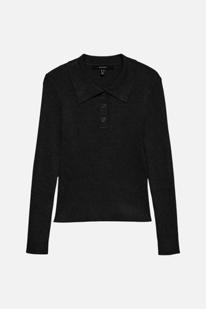 Silje Poloneck Pullover - noir