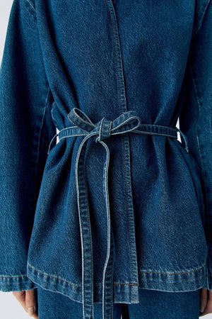 Mallie Blazer - Denim bleu moyen