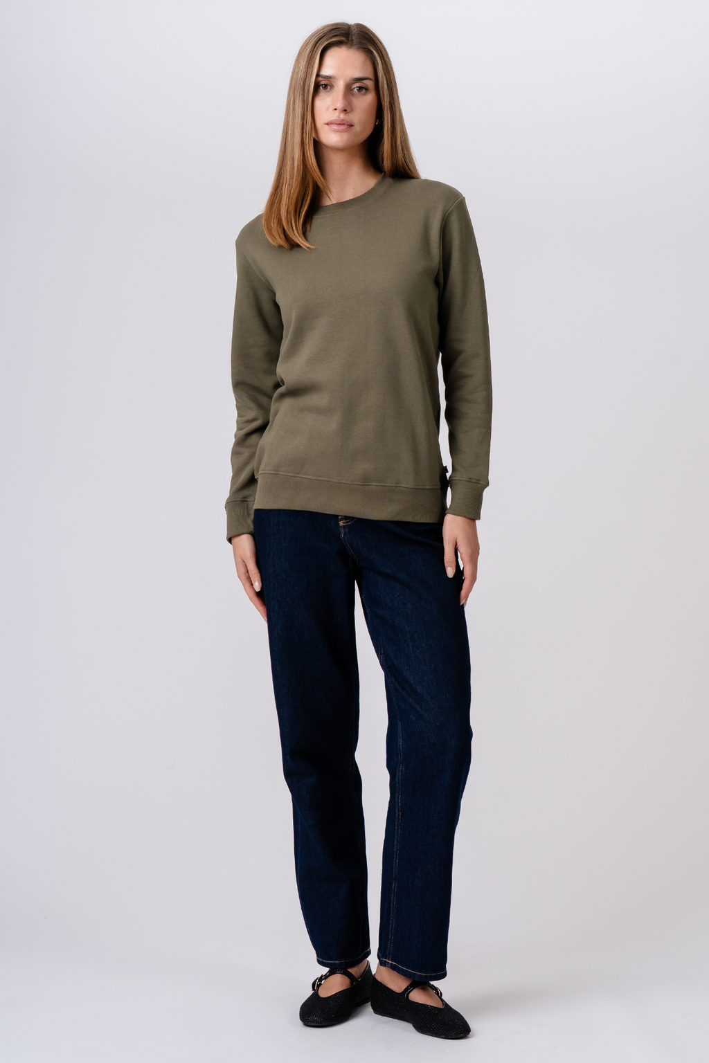 Sweatshirt Crewneck - Vert Armée