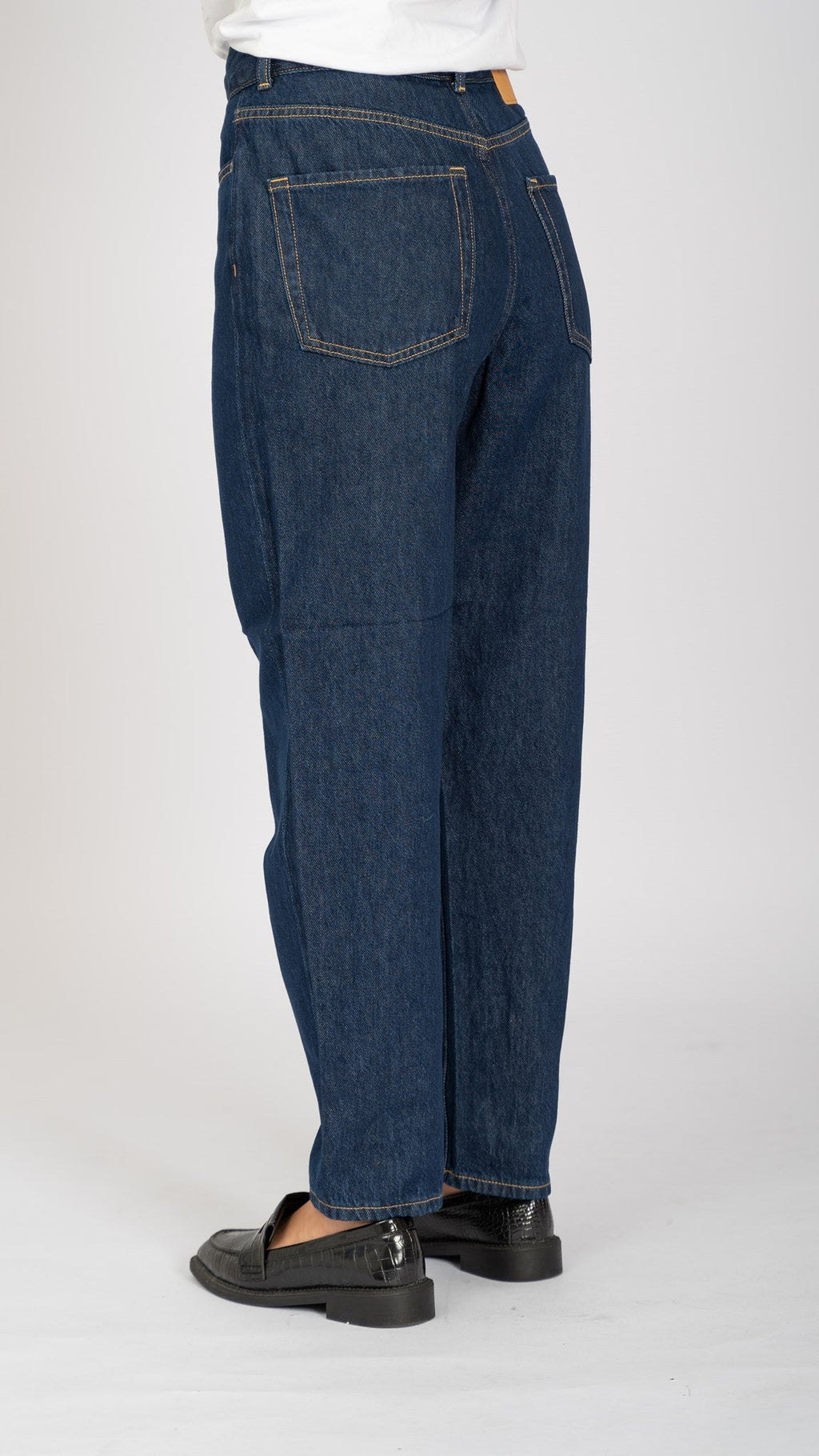 Le jean maman de performance original - Dark Blue Denim