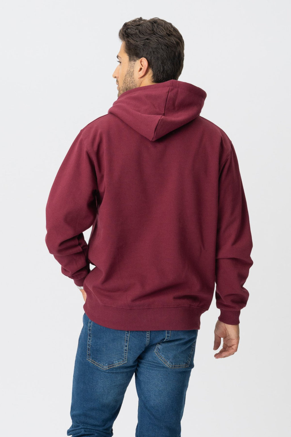 Basic Hoodie - Burgundy red