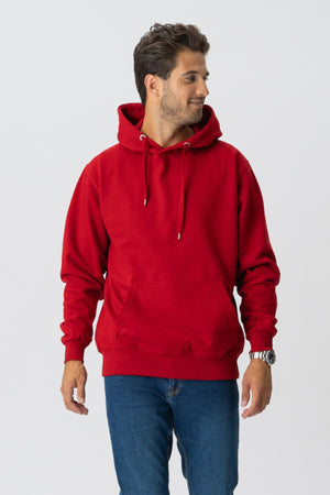 Sweat à capuche de base - rouge