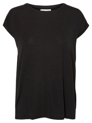 T-shirt doux de base - noir