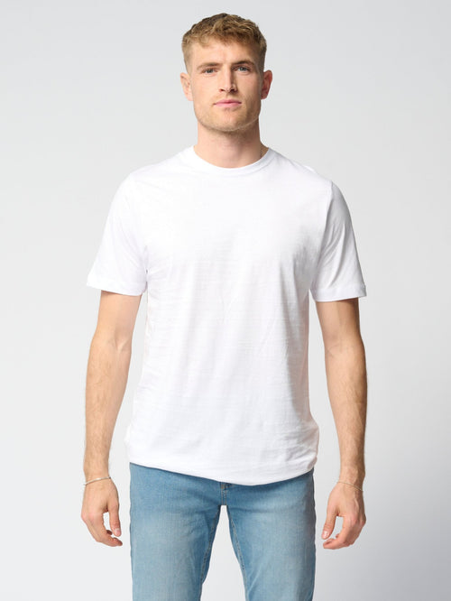 Basic T-shirt - White (FS) - TeeShoppen Group™