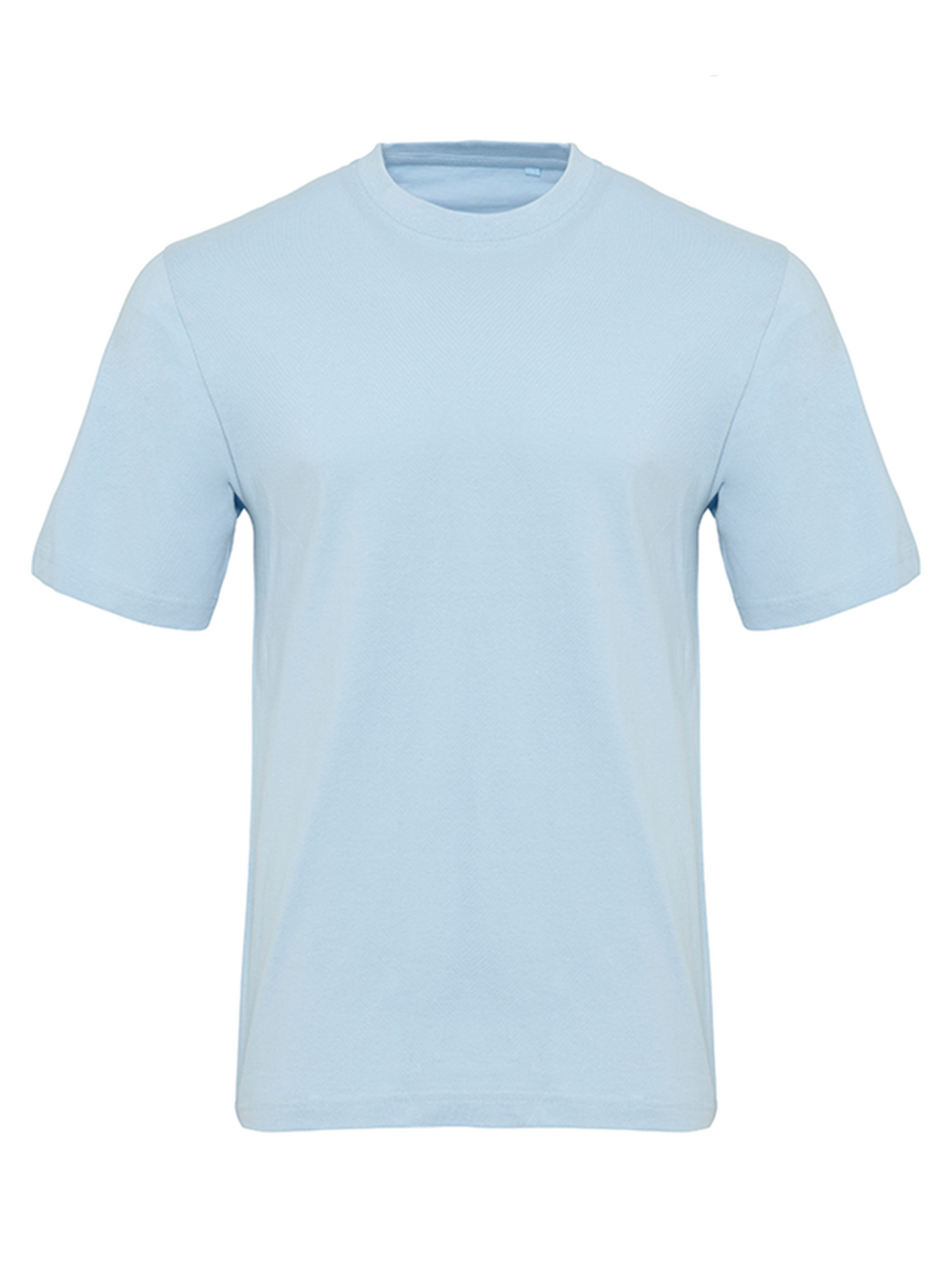 T-shirt de base organique - bleu clair