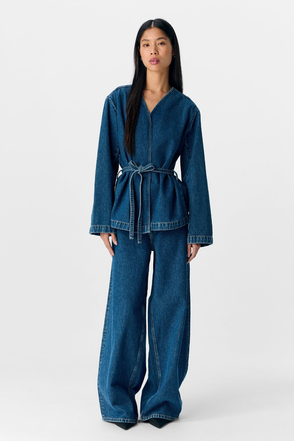 Mallie Blazer - Denim bleu moyen