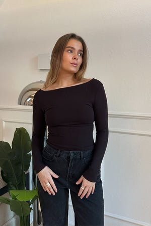 Cassandra Blouse - Brown