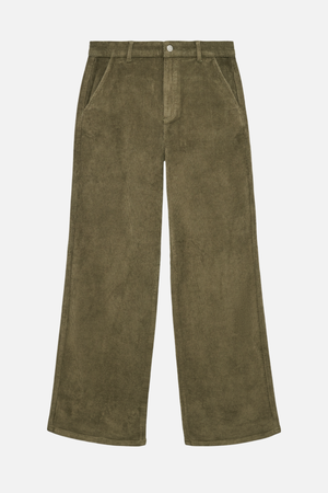 Margot Wide Charduroy Pants - Feuille de raisin