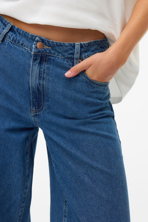 Jean large Remy - Denim bleu moyen