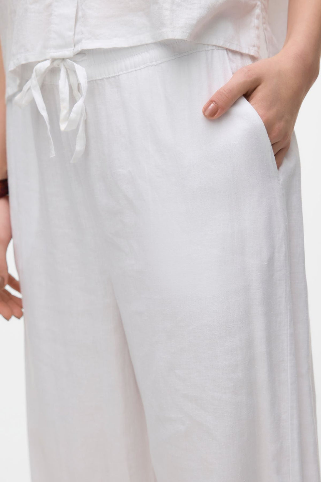 Linn HW Pants - Snow White