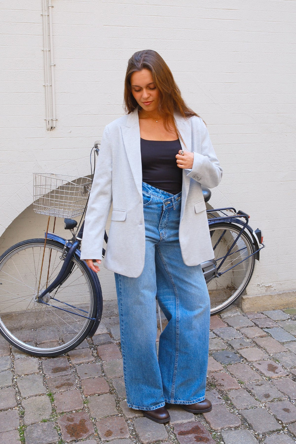 Blazer coupe classique - Gris clair
