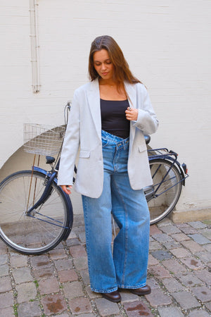 Blazer coupe classique - Gris clair