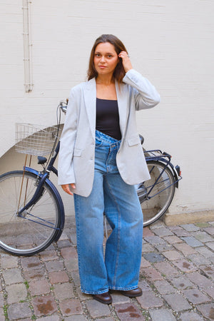 Blazer coupe classique - Gris clair
