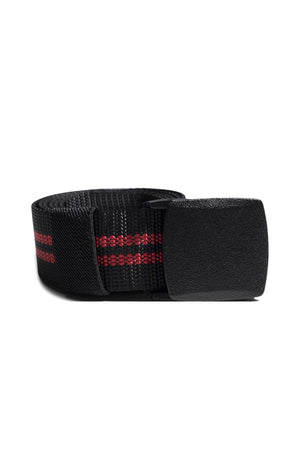 Ceinture en toile - Noir/Rouge