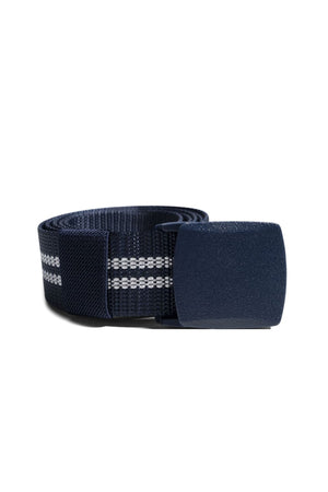 Ceinture en toile - Marine/Blanc/Blanc