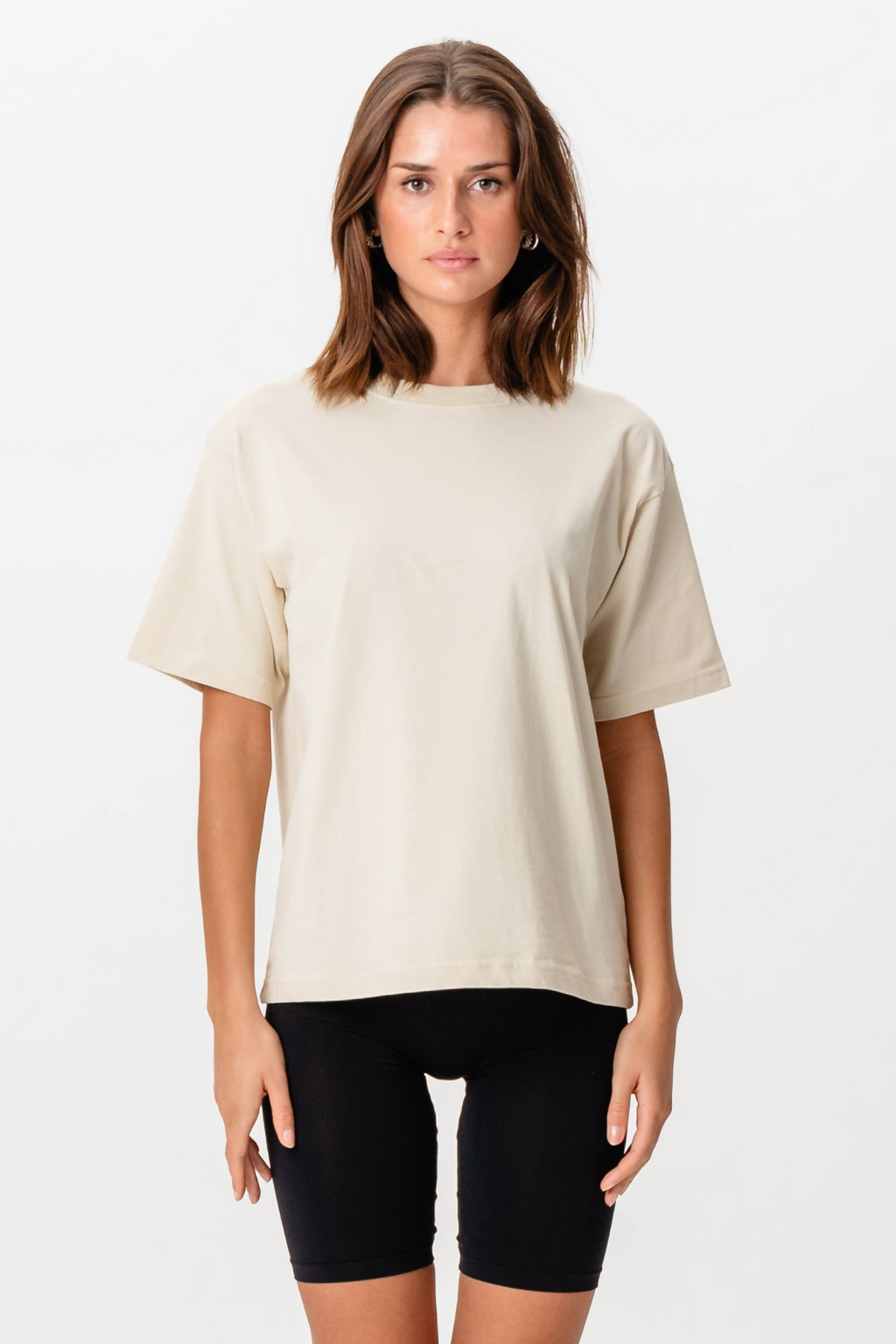 T-shirt BoxFit - beige