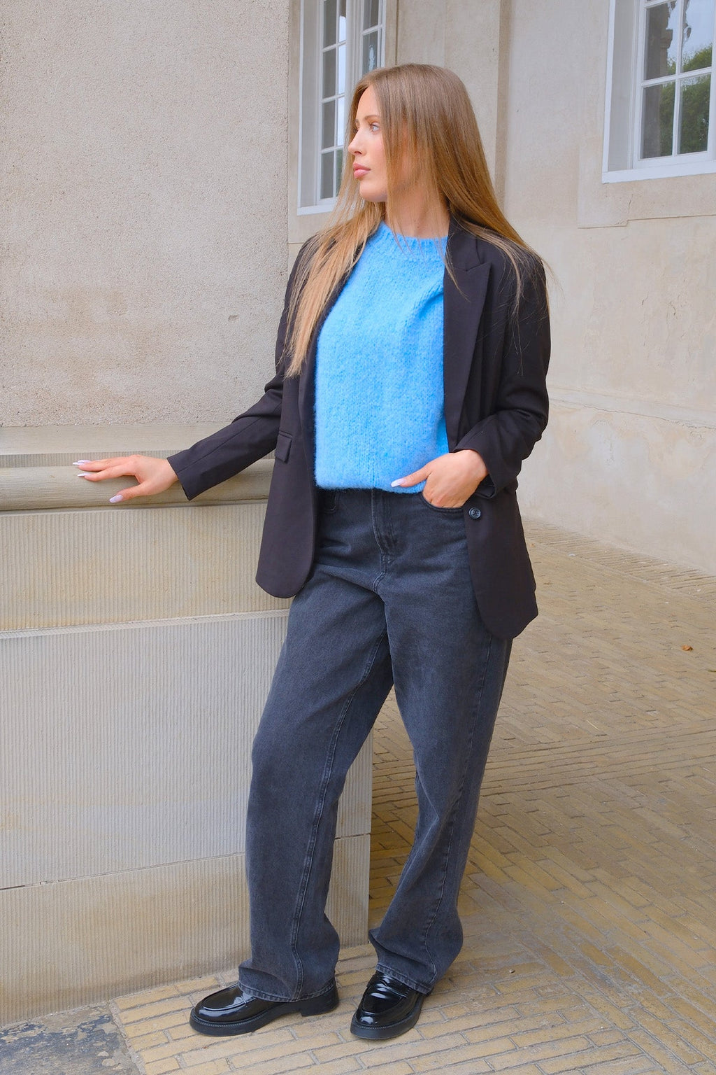 Tricot à manches courtes Chloé - Bleu clair