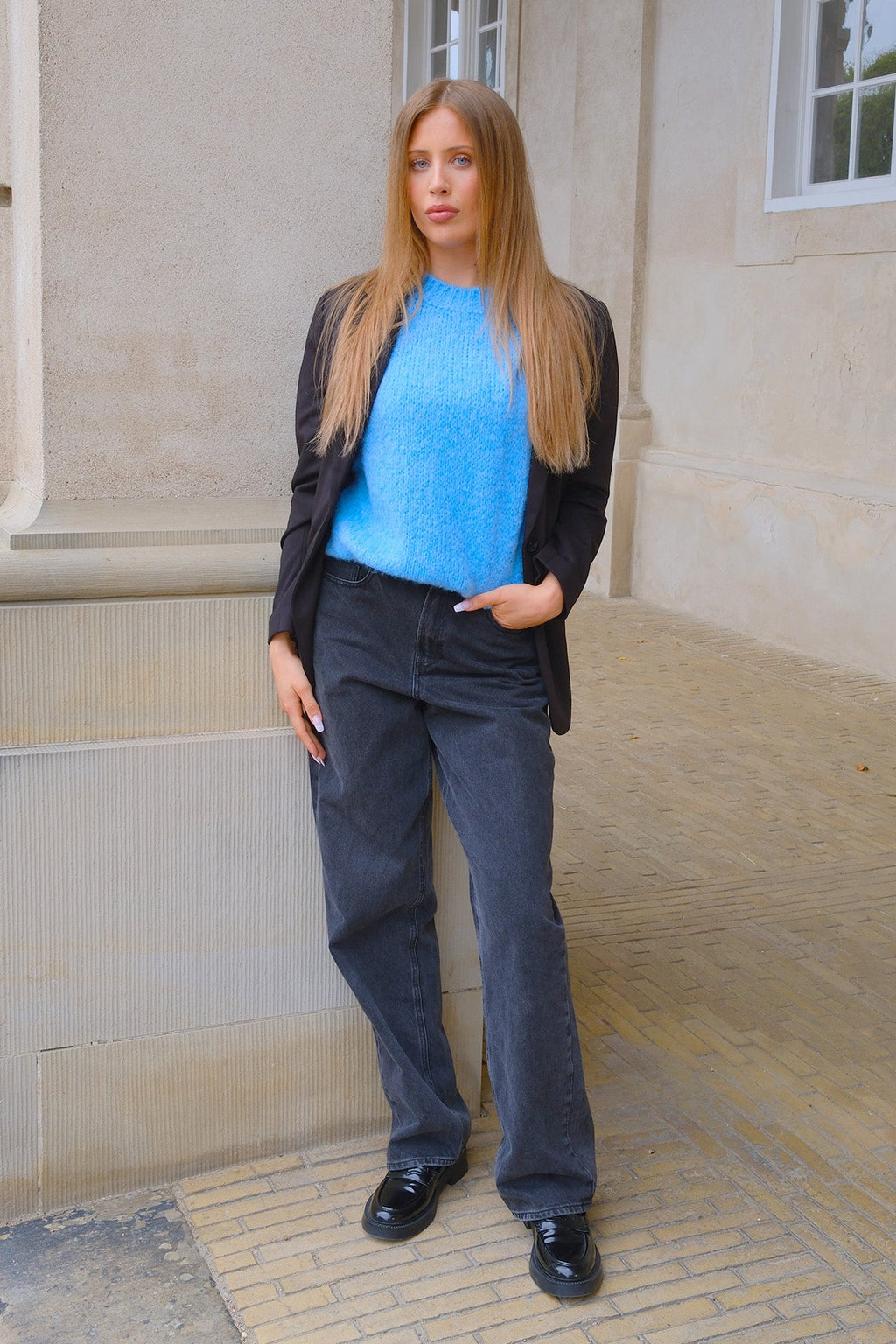 Tricot à manches courtes Chloé - Bleu clair