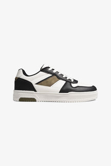 Classic Sneaker - White/Black/Khaki