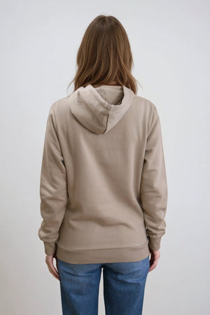 Boyfriend Sweat Hoodie - beige foncé