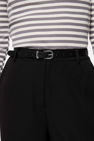Myra Slim Ceinture - argent noir