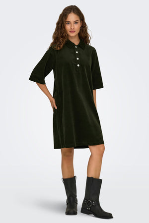 Nessa Cord Dress  - Rosin