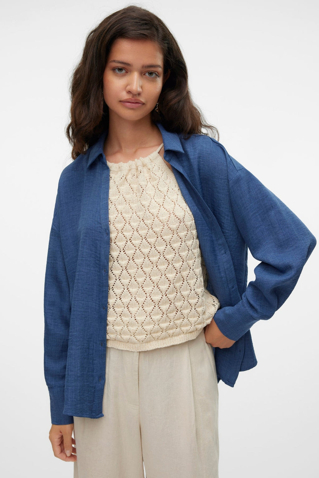 Chemise Melaney Queeny - Denim foncé mélangé