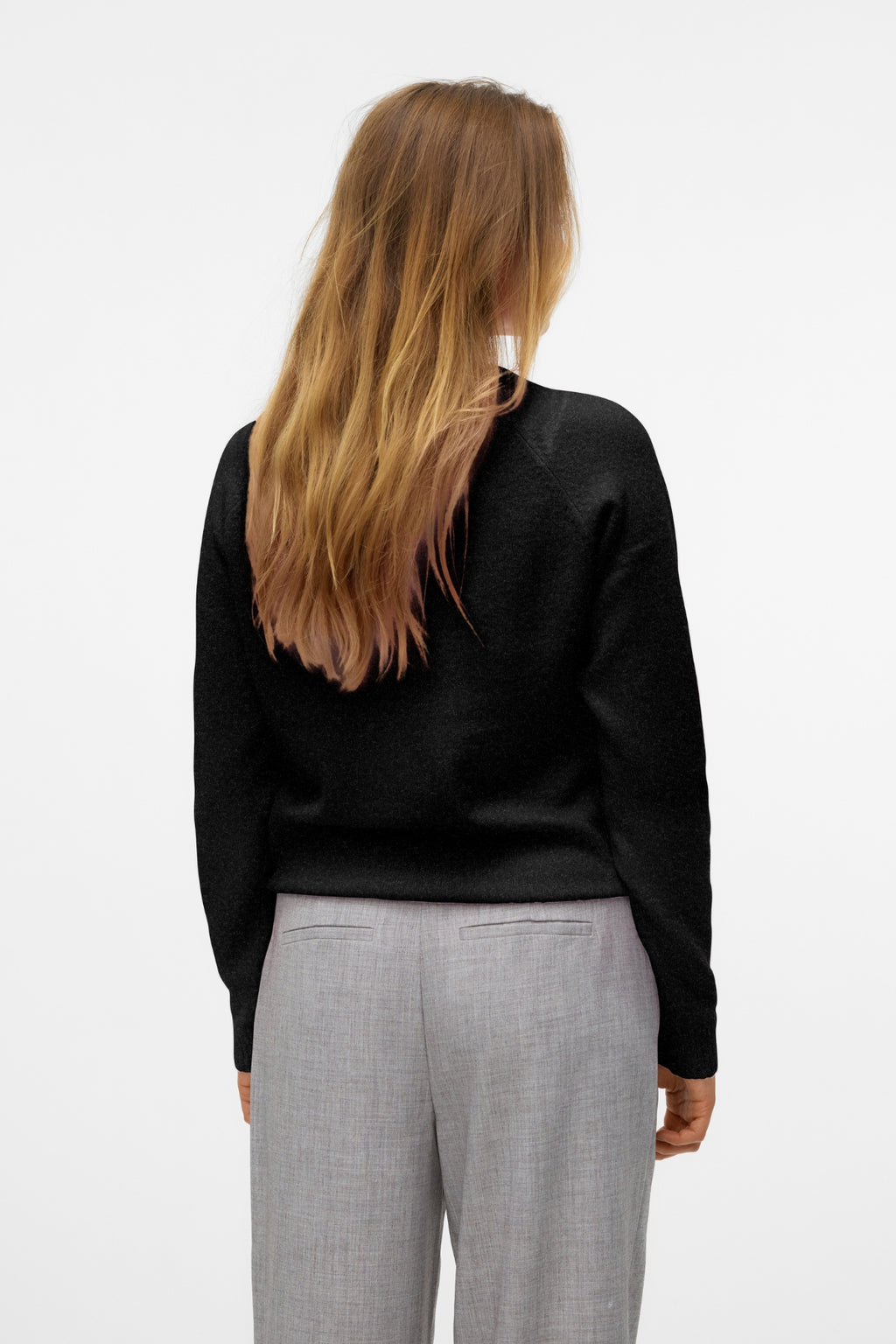 Chemisier Doffy à col rond - Mélange noir